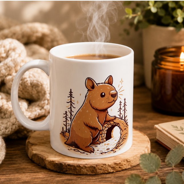 Wombat Wonderland Mugg” Kaffemugg (Wombat Wonderland Mug” Coffee Mug)