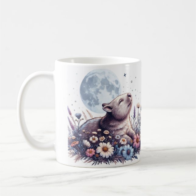 Wombat Wonderland Mugg" Kaffemugg (Vänster)