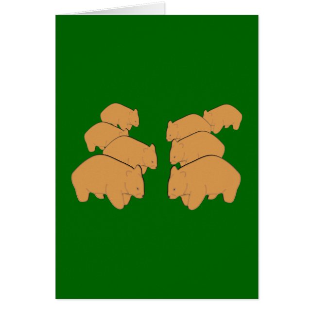 Wombats Hälsningskort (Framsidan)