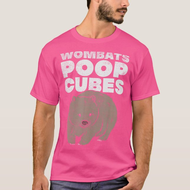 Wombats Poop Cubes T Shirt (Framsida)