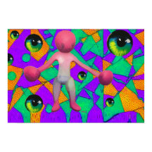 Wombo och 7 Deadly Ögon Ken Gage Surrealism