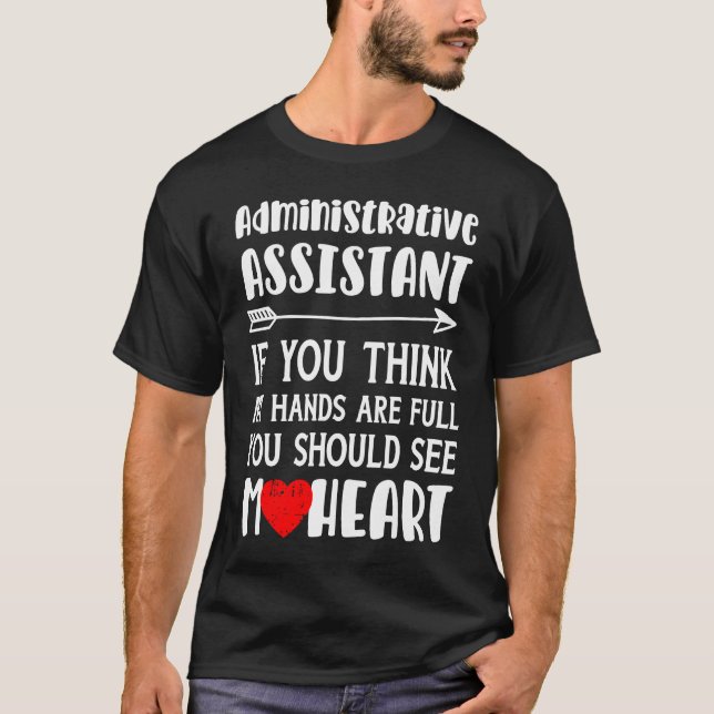 Women Administrative Assistant T Shirt (Framsida)