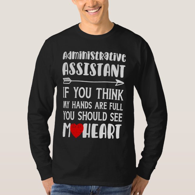 Women Administrative Assistant T Shirt (Framsida)