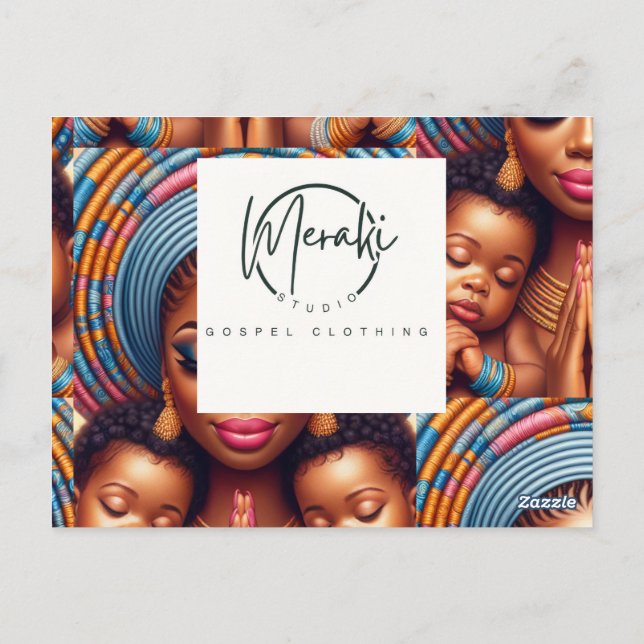 Women and child Isaiah 49:15: Vykort (Baksida)