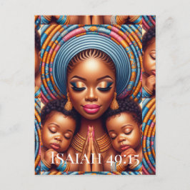 Women and child Isaiah 49:15: Vykort