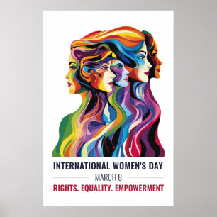 Women Ansikte Art   Internationell kvinnodagen   I Poster