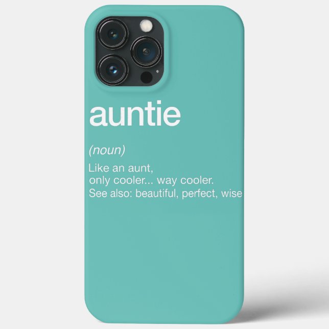 Women Auntie Definition Funny Aunt Mother's Day (Baksida)