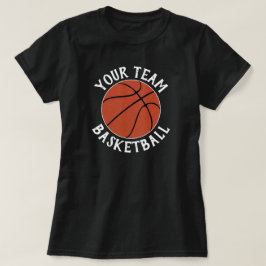 Women Basketball Team, Player Namn och Jersey Numb T Shirt