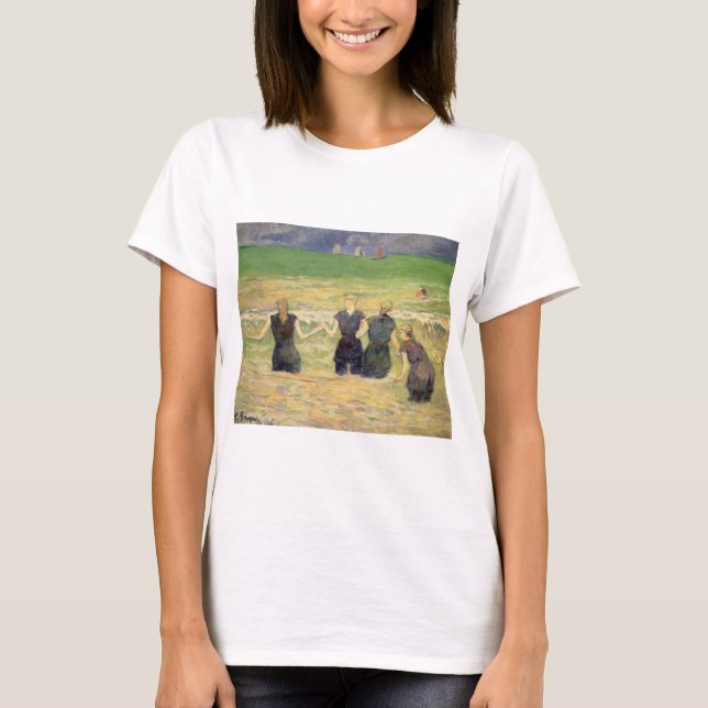 Women Bathing Dieppe av Paul Gauguin Tee Shirt (Framsida)