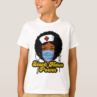 Women Black Nurse Power - Black History T Shirt