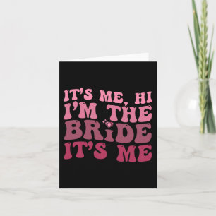 Women Bride Roligt's Me Hi Jag är Bride's Me Kort