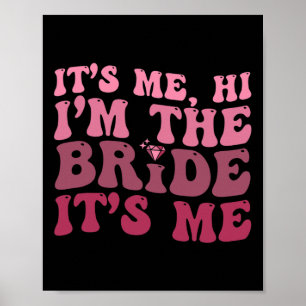 Women Bride Roligt's Me Hi Jag är Bride's Me Poster