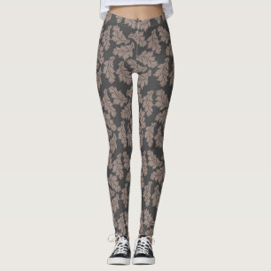 Women Brown Löv Leggings