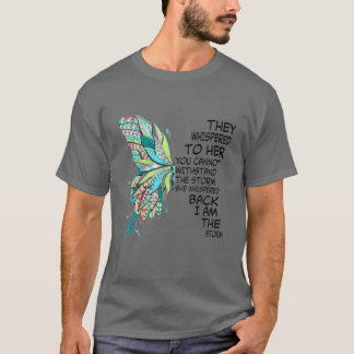 Women Butterfly Hippie Blommigt Hippy Jag är storm T Shirt