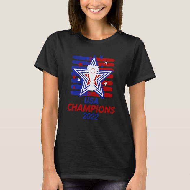 Women Championship Usa 2022 Champions Soccer Footb T Shirt (Framsida)