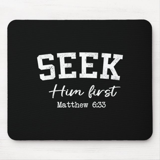 Women Christian Shirts Seek Him First Faith Worshi Musmatta (Framsidan)