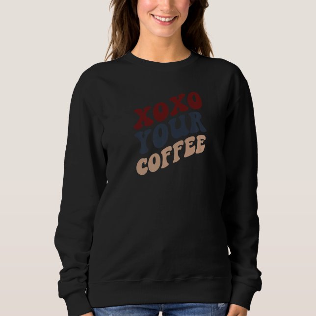 Women Coffee Retro Vintage T Shirt (Framsida)