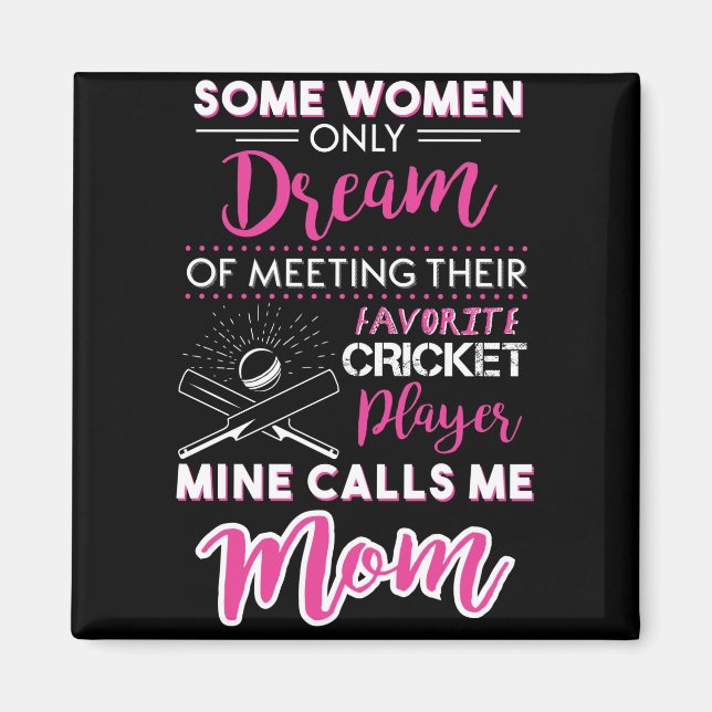 Women Cricket Funny Magnet (Framsidan)