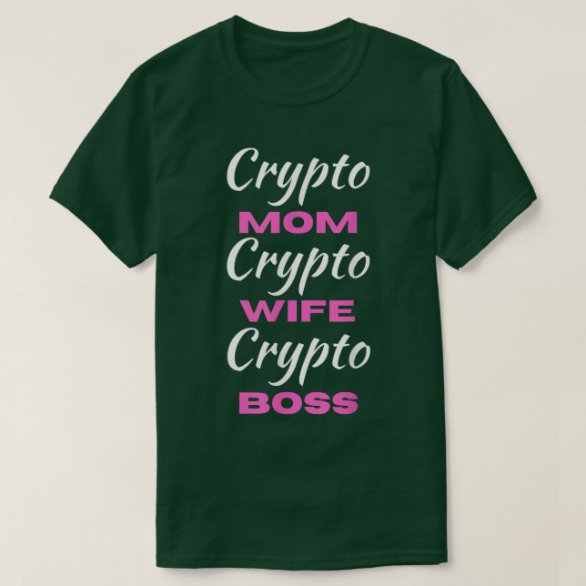 Women Crypto Mamma frufe Chef Funny Woman Tee Bitc (Design framsida)