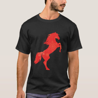 Women Cute Horse Lover Funny Winter jul Holi T Shirt