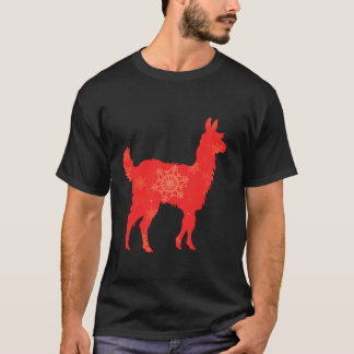 Women Cute Llama Älskare Funny Winter jul Holi T Shirt
