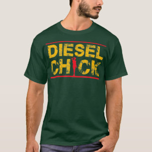 Women Diesel Chick Lastbil Driver Petrolhead T Shirt