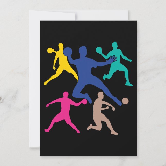 Women dodgeball Player för manar Gaga Boll dodgeba Inbjudningar (Framsida)