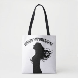 Women Empowerment Silhouette Tote Bag Tygkasse