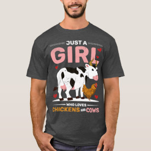 Women Farmer Chicken Älskare Girls Farming Farm An T Shirt