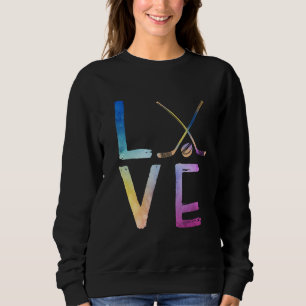 Women Funny Kärlek Ice Hockey Girls Hockey Players T Shirt