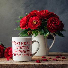 Women Funny Pickleball där vinnare Bäror Smiles Kaffemugg