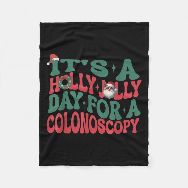 Women Gi Nurse Christmas Endoscopy Technician Endo Fleecefilt (Framsidan)