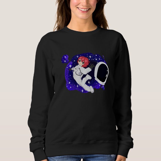 Women & Girls Galaxy  Astronaut in the Galaxy T Shirt (Framsida)
