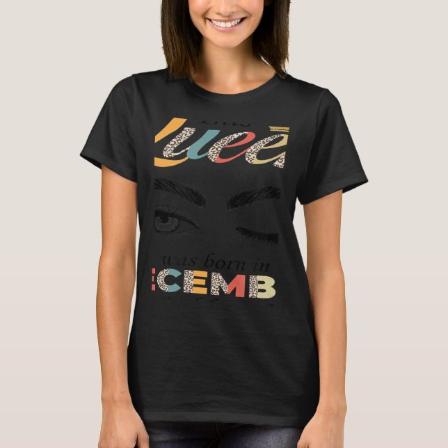 Women Girls This Queen Was Born In September Leopa T Shirt (Framsida)