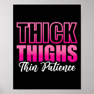 Women Gym Workout Fitness tränar tjock Thighs Poster