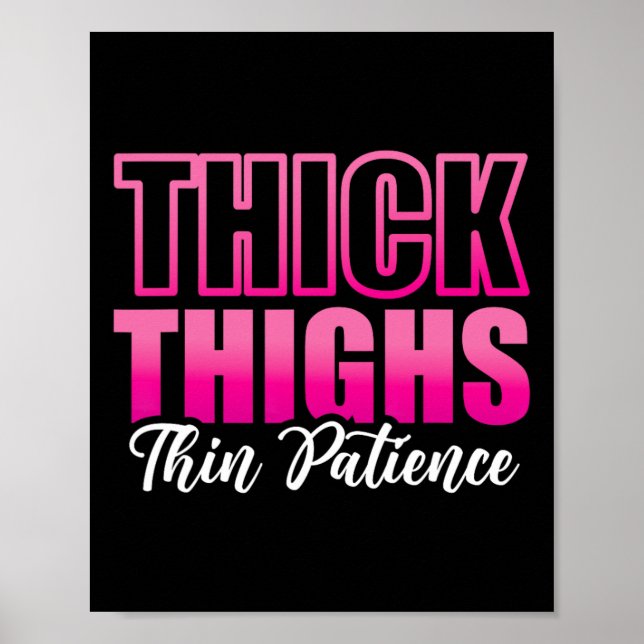 Women Gym Workout Fitness tränar tjock Thighs Poster (Framsidan)