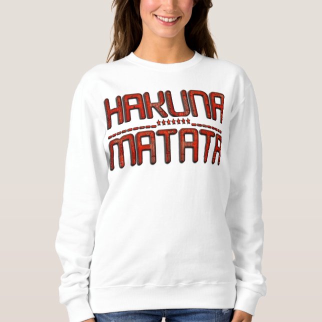 Women Hakuna Matata Star Tee-skjorta T Shirt (Framsida)
