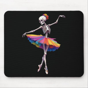 Women Halloween Dancing Skeleton Rainbow Ballerina Musmatta