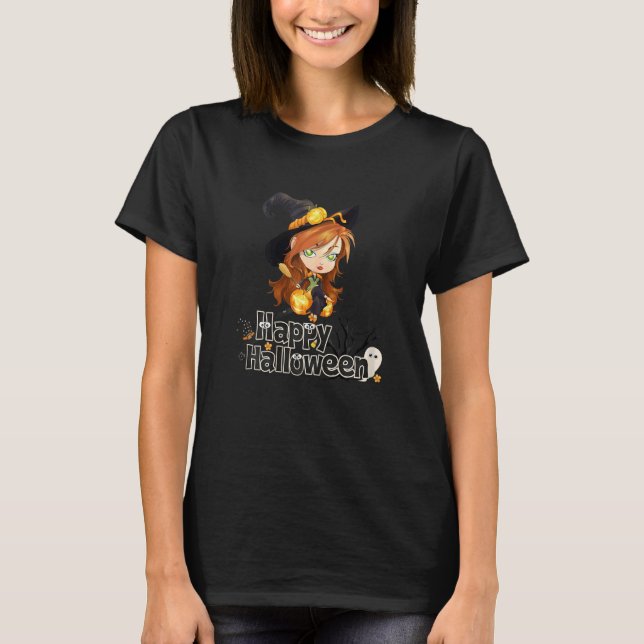 Women Halloween T Shirt (Framsida)