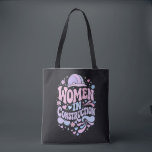 Women In Construction Retro Empowerment Tygkasse<br><div class="desc">Bold retro lettering with colorful helmet,  hearts and floral accents celebrating women in construction. A vibrant empowerment statement for female builders,  tradeswomen and strong women in skilled trades.</div>