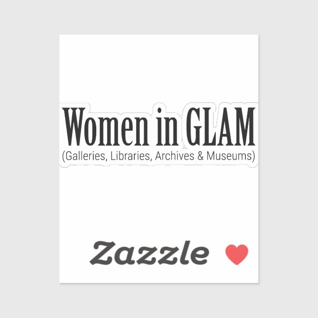 Women in GLAM  Klistermärken (Ark)