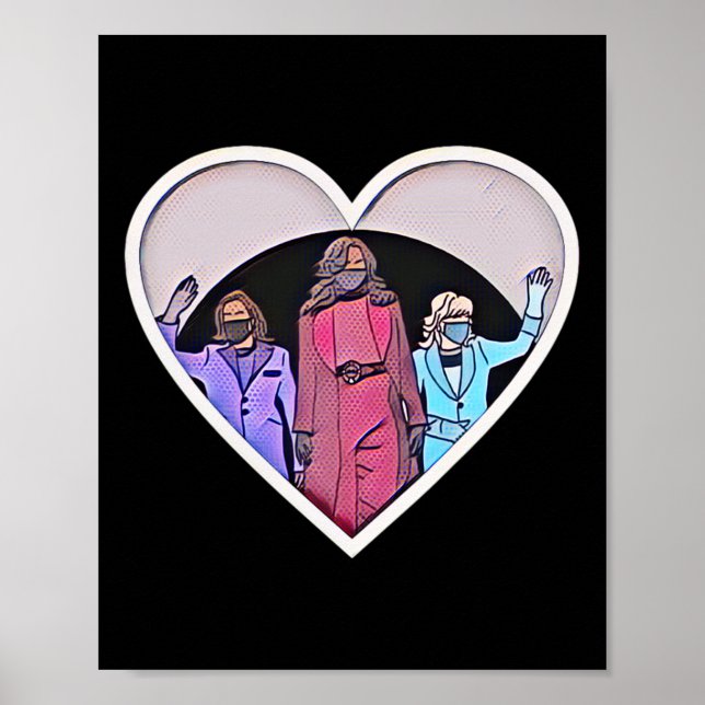 Women Inauguration Kamala Harris Obama Biden Poster (Framsidan)