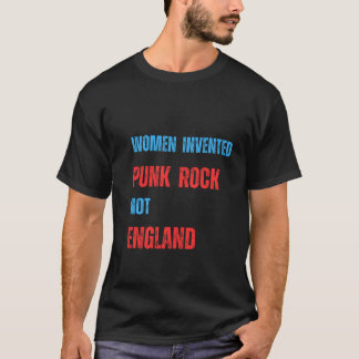 Women Invented Punk Sten Not England T Shirt