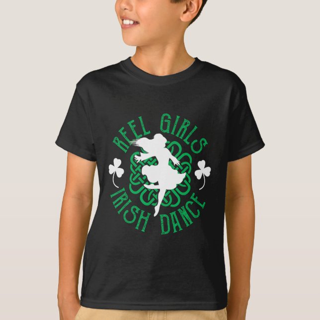 Women Irish Step Dancer Step Dancing Reel Girls Ir T Shirt (Framsida)