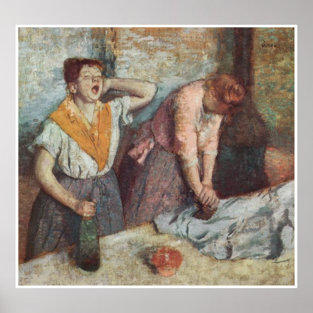 Women Ironing, c. 1884-86, Edgar Degas Poster (Framsidan)