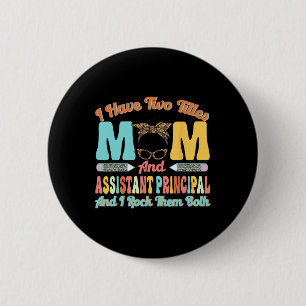 Women Istant Principal Mamma Messy Bun Retro Mor Knapp