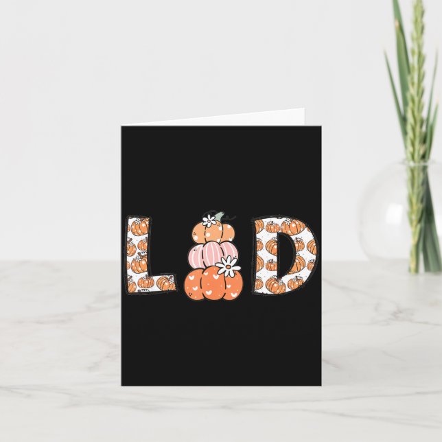 Women Labor And Delivery Nurse Fall Pumpkins Thank Kort (Framsida)