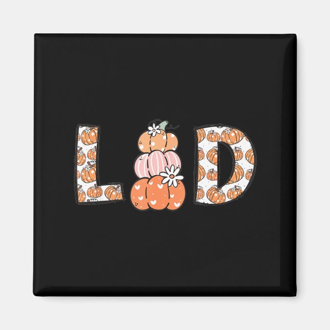 Women Labor And Delivery Nurse Fall Pumpkins Thank Magnet (Framsidan)