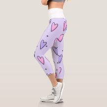 Women Leggings kärlek rosa färg