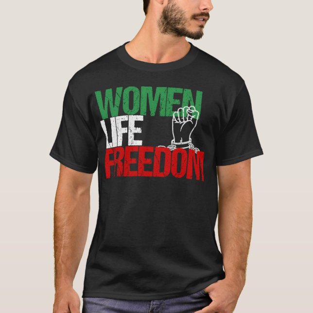 Women Life Freedom friend T Shirt (Framsida)